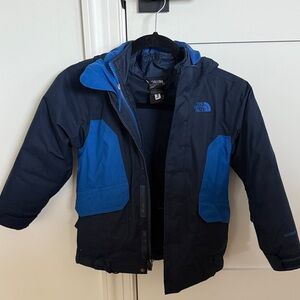 The North Face Kids Two-Tone Blue Raincoat